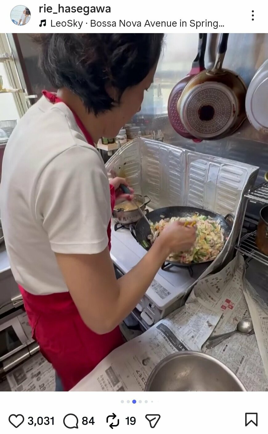 出所：長谷川理恵のInstagram（＠rie_hasegawa）参照日：2026年5月10日