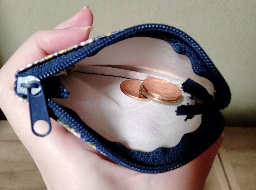 筆者撮影（セリア、コインケース ウィリアム・モリス）