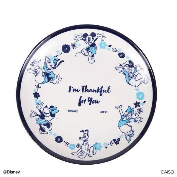出所：ダイソー公式　丸皿、１９ｃｍ（ミッキー＆フレンズ）ＦＷ