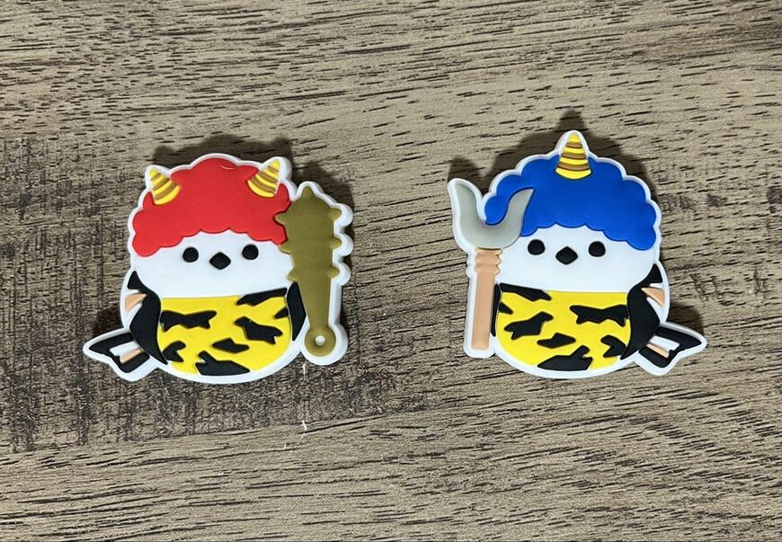 キャンドゥ、マグネットコレクション PVC製 鬼シマエナガ形状 2P画像