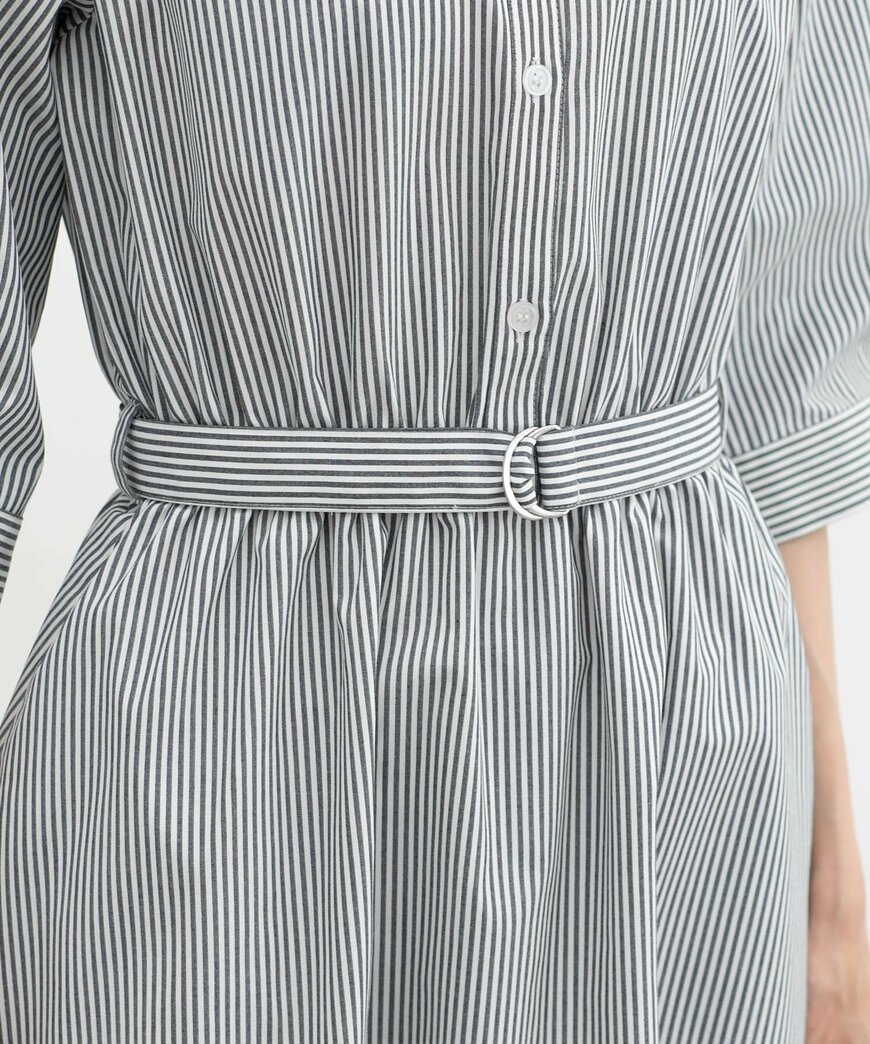 ハニーズ公式　６分袖シャツワンピース