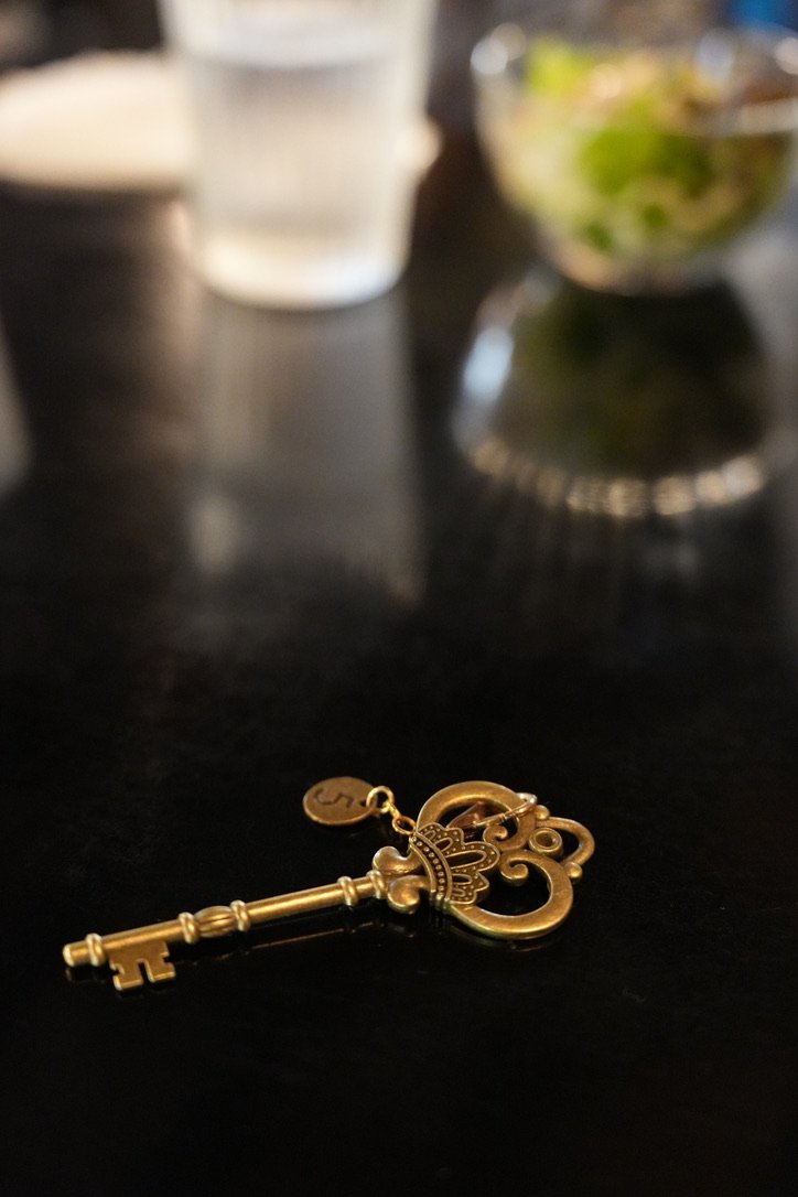 伝票代わりに渡された鍵