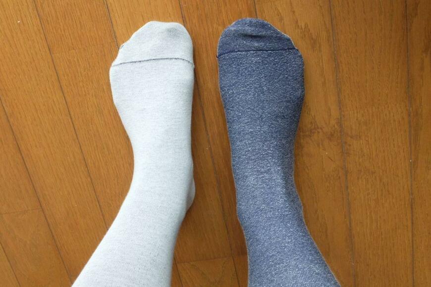 無印良品 足なり直角 表裏で楽しめる2色靴下