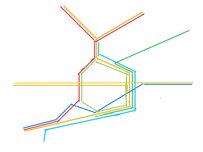 鉄道好きならどこを描いたかすぐ分かる？　色とりどりの線で描かれたシンプルな線画に注目