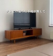 【戸建てDIY】下地がない〈テレビ裏の壁〉→賃貸OKな石膏ピンで〈壁掛けテレビ〉を実現！