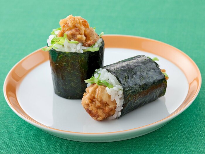 〈ミツカンおうちレシピ〉からあげのひとくち巻き寿司
