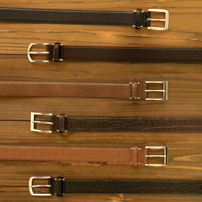 35mm牛革アニマル柄ベルト