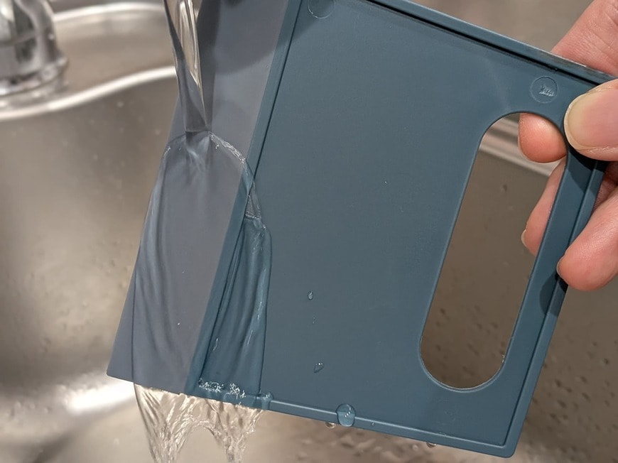 「汚れが気になったらサッと水洗いできるのも◎」