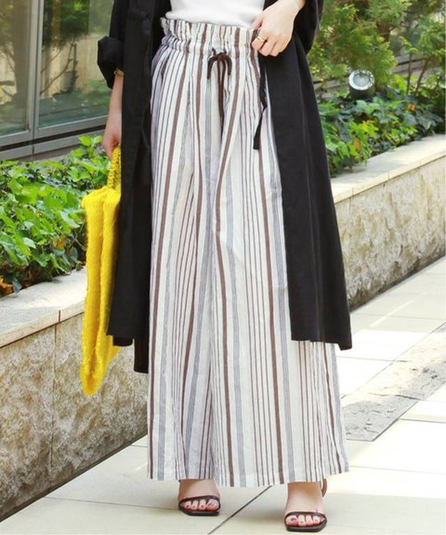 JOURNAL STANDARD - マルチストライプギャザーワイドパンツ ¥19,440（税込）