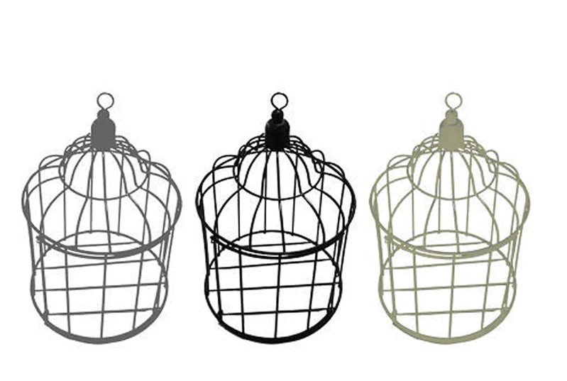 出所：公式通販 ダイソーネットストア アイアンインテリア（ケージ、直径13.5cm×19cm）