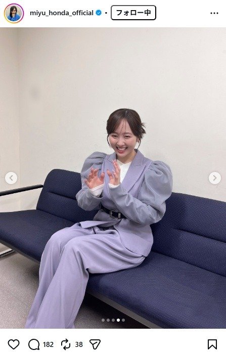 出所：本田望結のInstagram（＠miyu_honda_official） 参照日：2026年2月5日