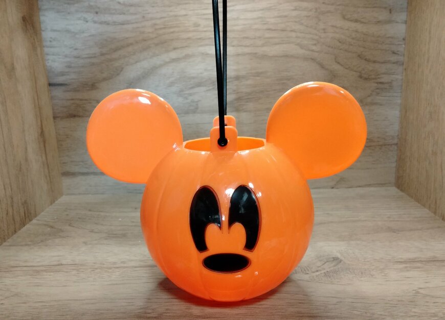 筆者撮影（セリア、ハロウィン バケツ/ミッキーマウス）