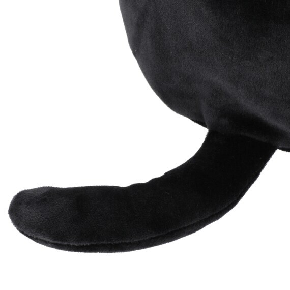 ニトリ公式、デコネコ巾着ポーチの尻尾部分アップ画像