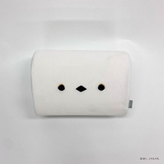 ニトリ、ぼく、シマエナガ。 デスククッションホワイト画像