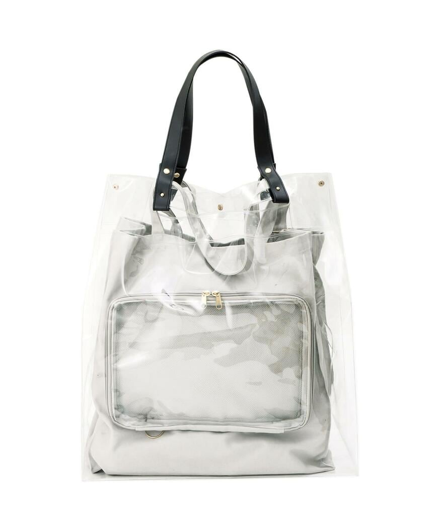 3COINS クリアトートバッグカバー/推し活 画像