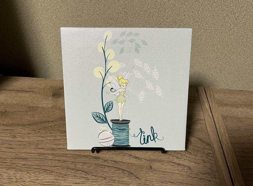 セリア、ティンカーベル アートパネル 15cm画像