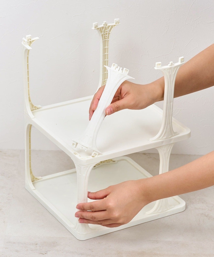 パルグループ公式ファッション通販サイト　スタッキングシューズ収納棚：3段の画像