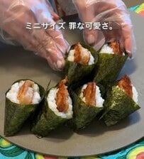 「どどん！と5つ」揚げない【天むす弁当】が美味しそう！ハートちくわなどかわいすぎる副菜も話題