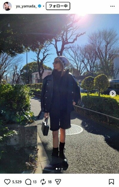 山田優のInstagram投稿