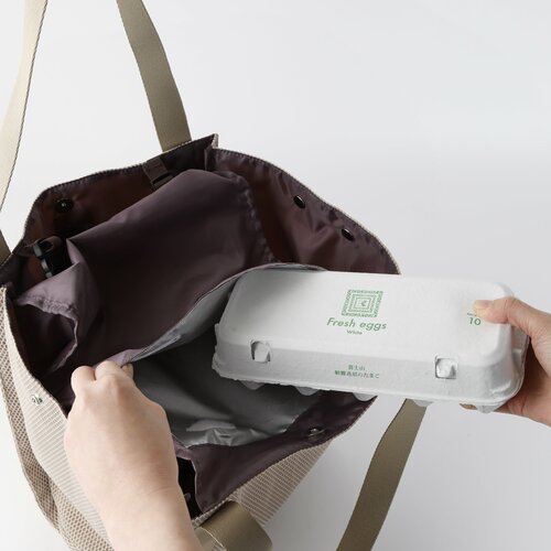 紀ノ国屋×L'AMIPLUS（ラミプリュス） ハンモックポケット付きメッシュバッグ