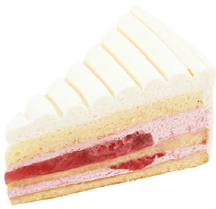 苺クリームや果肉入りソースをレアチーズクリームで仕上げた一品