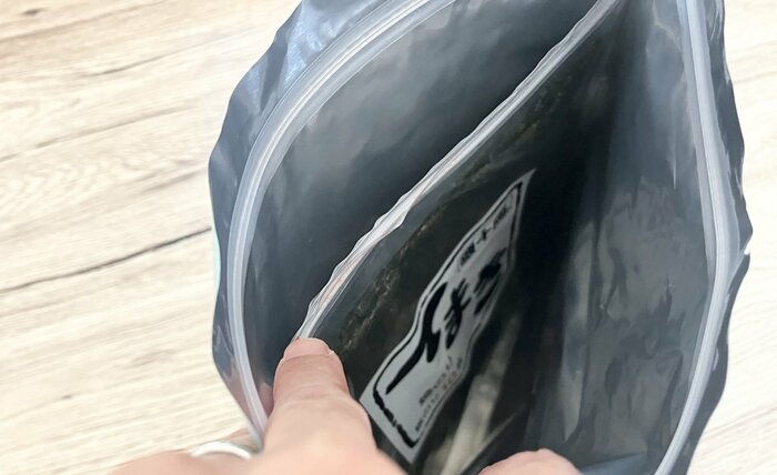 海苔用のおいしさ保存袋使用感