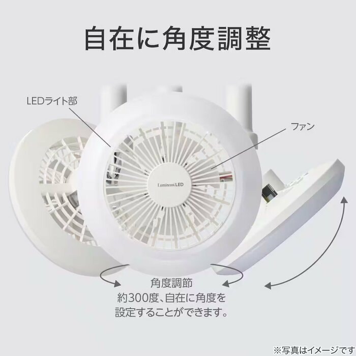 約300度の広い範囲で角度を設定できます
