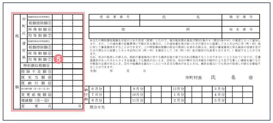 出所：総務省｜地方税分野の主な申告手続等における様式【税目別】｜様式（3号別表）をもとに筆者作成