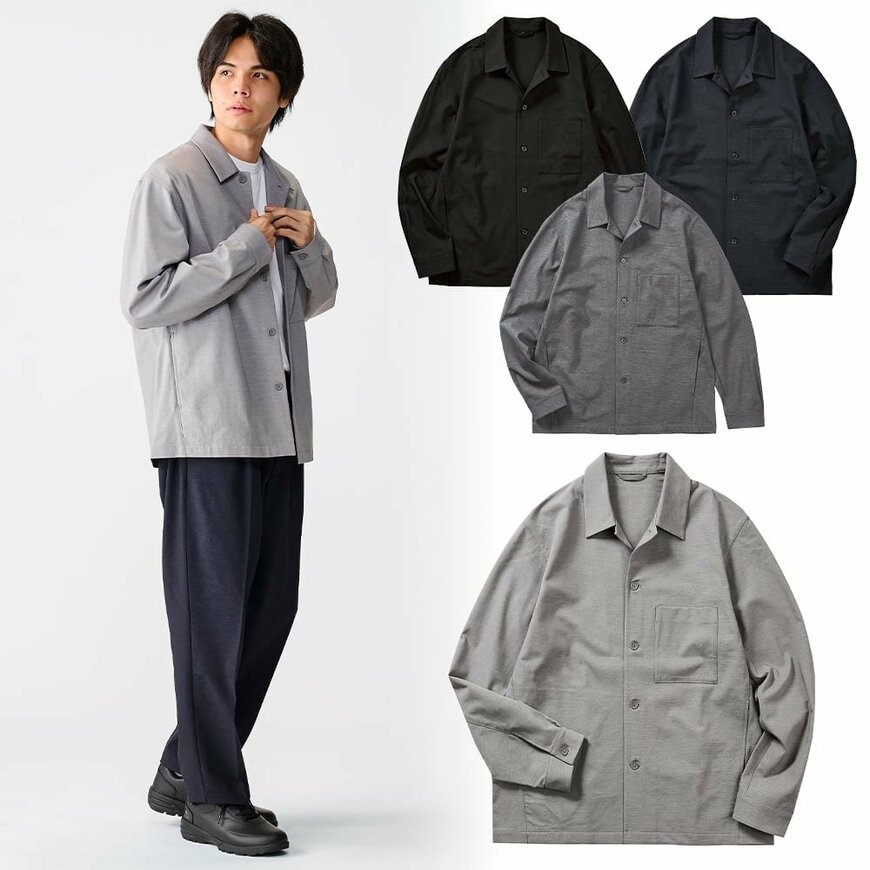 出所：ワークマン公式　ウールライクストレッチシャツ