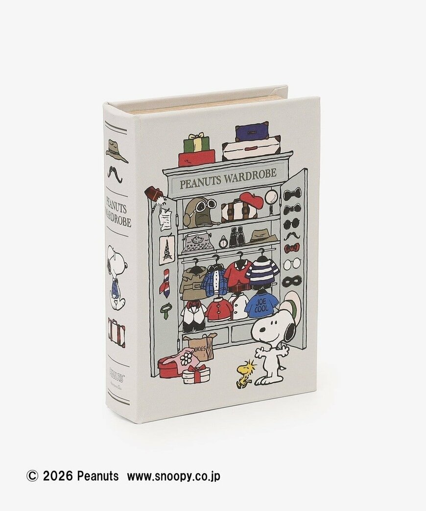 出所：アフタヌーンティー公式通販　ブック型小物入れ/PEANUTS
