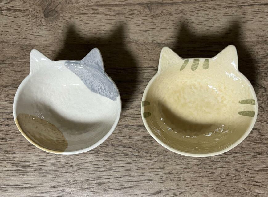 筆者撮影(セリア、ボウル ダイカットおうちねこ)
