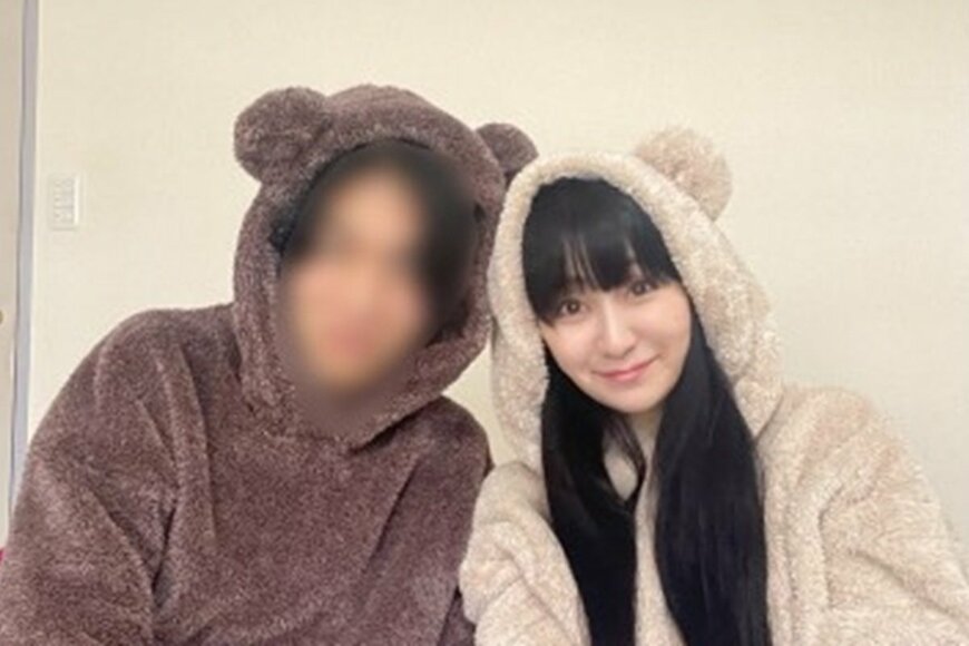 【32歳差夫婦】63歳妻＆31歳夫がおそろいのクマ耳パジャマ姿でラブラブ「かわいい」