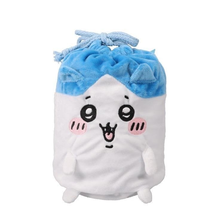 出所：しまむらパーク しまむら ポーチ付きブランケット（ひざ掛けサイズ・ハチワレ）