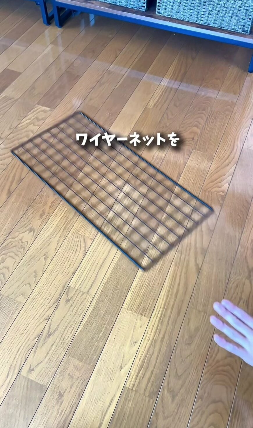 【100均DIY】畳んでコンパクトに！ダイソーのワイヤーネットで作る「クローゼット収納」が反響