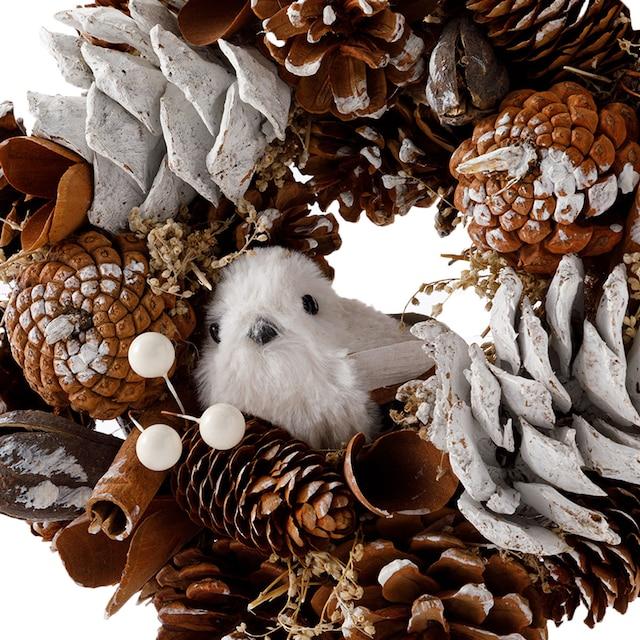 ニトリ、ナチュラルリース シマエナガの画像