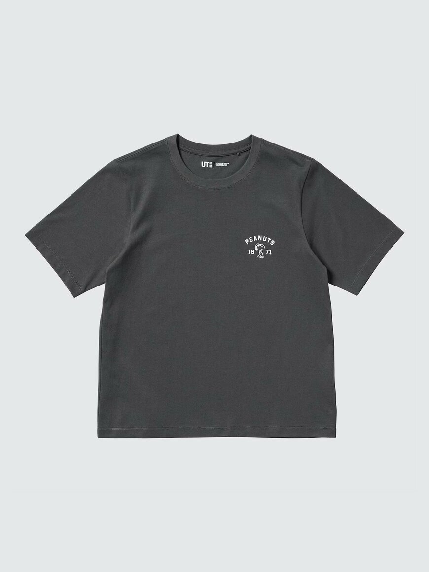 ユニクロ公式 ピーナッツ UT/カラー: 08 DARK GRAYの画像