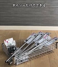 「作ってみようかな！」ダイソーのアイテムだけで子ども専用「身支度ラック」をDIY→黄帽からハンカチまで全部まとまる〈朝の準備バッチリ空間〉に変身！