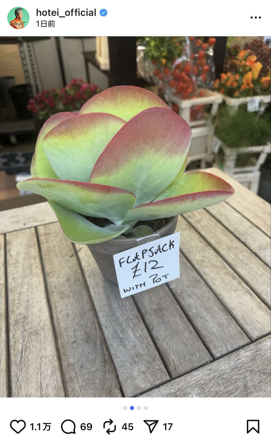 出所：布袋寅泰のInstagram（@hotei_official）参照日：2025年9月19日