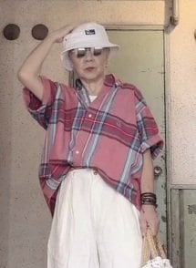 【72歳マダム】が着こなす「ハーフパンツ」。白パンツを使ったワンランク上のコーデに憧れる！