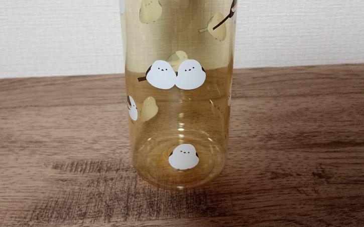 筆者撮影（セリア、ウォーターボトル 500ml シマエナガ）