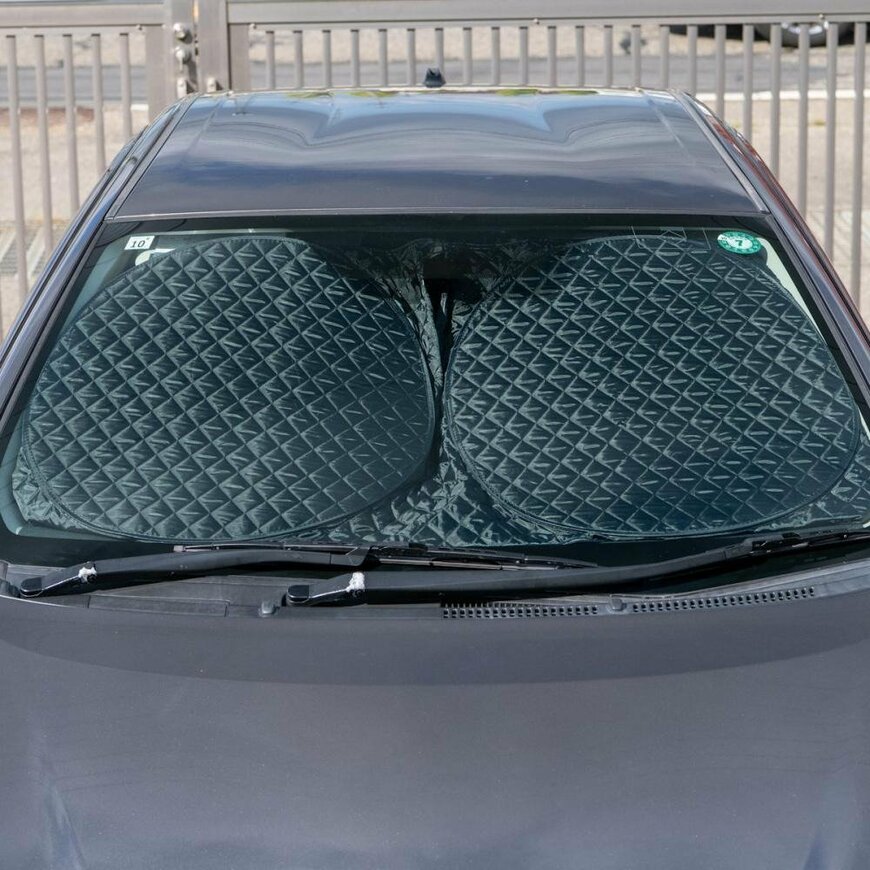 出所：コメリ公式　CRUZARD（クルザード）　キルトPOP-UP　サンシェード　軽自動車・コンパクトカー用　M