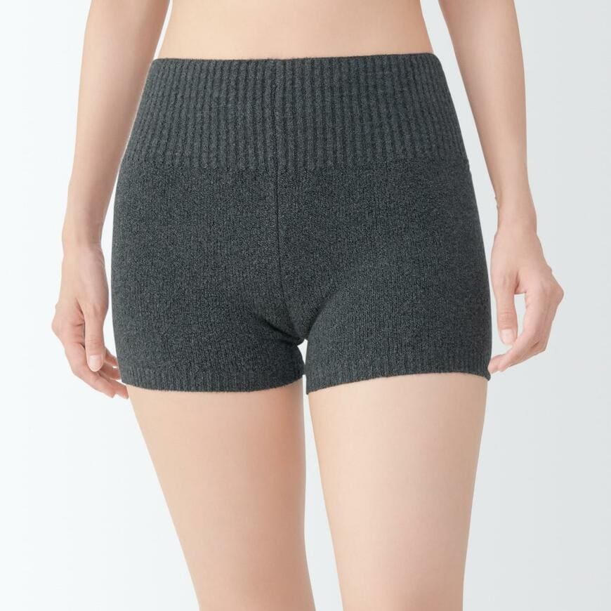 出所：無印良品ネットストア 婦人　コットン混もこもこニットオーバーパンツ