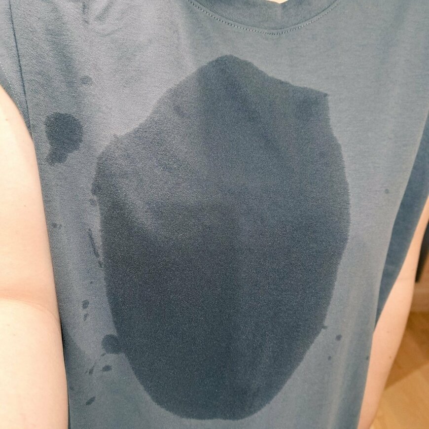 ビショビショに濡れているTシャツ