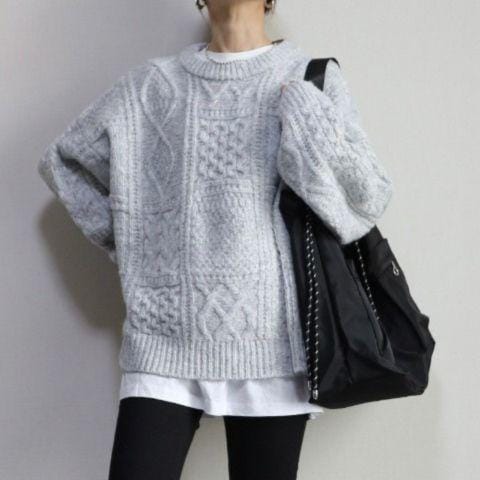 レディース　ニットプルオーバー（pen）