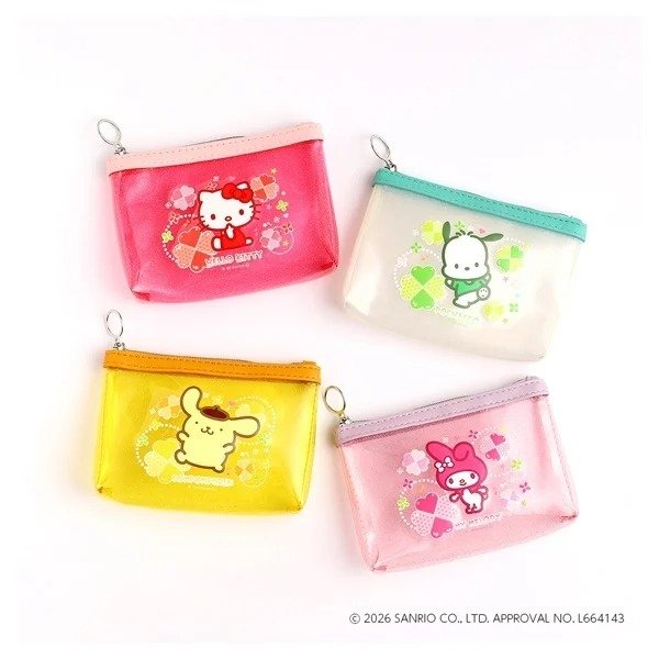 「ラメPVCポーチ クローバーVer.(1650円)」