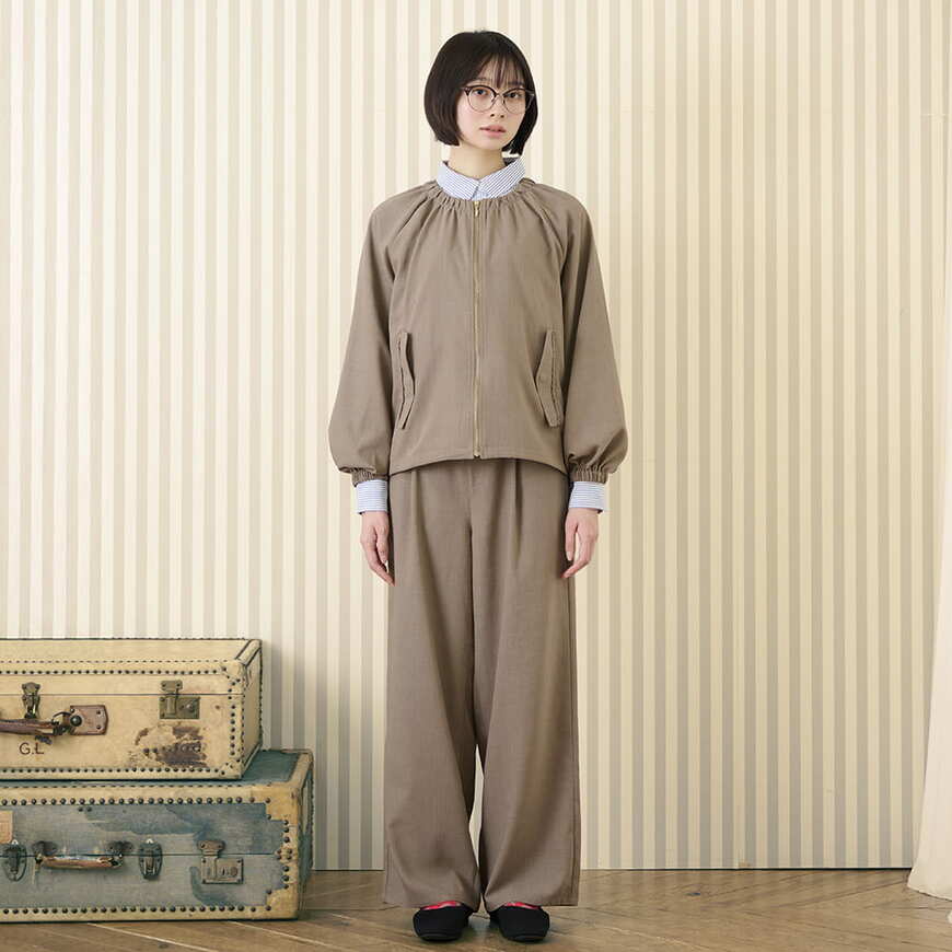 出所：ワークマン公式オンラインストア　レディースリネンライクソロナ（R）ベルトワイドパンツ