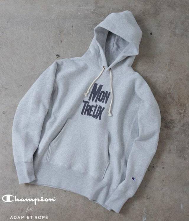 Champion×ADAM ET ROPE' - リバースウィーブ グラフィックパーカ ¥14,300（税込）