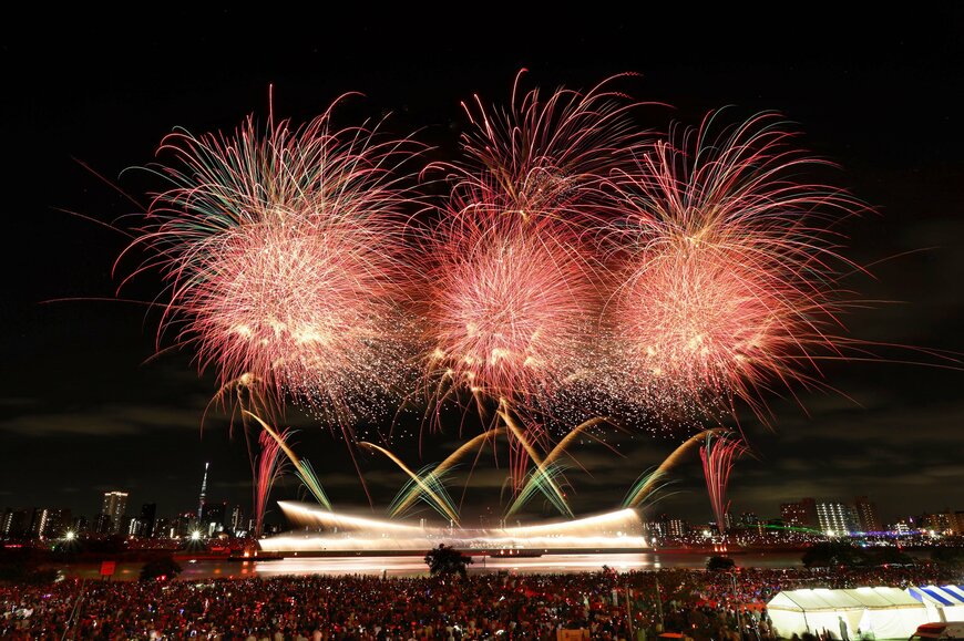 出所：あだち街フォトコンテスト2023応募作品　ryo氏／
足立区「【東京都足立区】6月22日（土）午前0時から受付開始、花火観覧席と宿泊セットも新登場！」(PR TIMES)