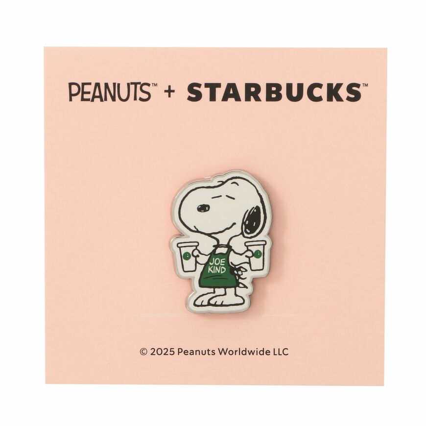 出所：スターバックスコーヒージャパン株式会社公式　PEANUTS ピンバッジ ピンク