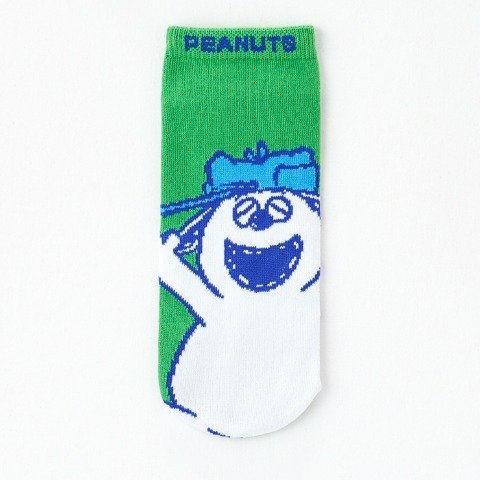 しまむら公式　レディース　6足組ソックス（PEANUTS）　サックス 206　画像